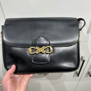 Vintage Celine black leather bag